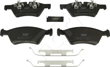 Hart 256 500 - Kit pastiglie freno, Freno a disco autozon.pro