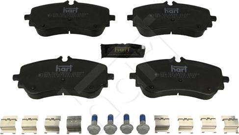 Hart 256 518 - Kit pastiglie freno, Freno a disco autozon.pro