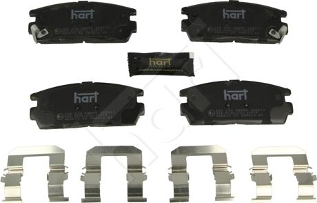 Hart 256 536 - Kit pastiglie freno, Freno a disco autozon.pro