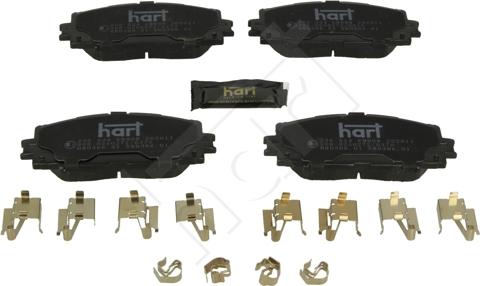 Hart 256 524 - Kit pastiglie freno, Freno a disco autozon.pro