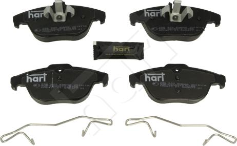 Hart 256 527 - Kit pastiglie freno, Freno a disco autozon.pro