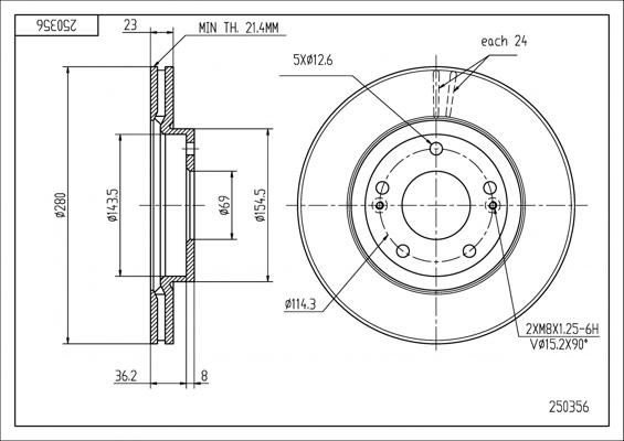 Hart 250 356 - Discofreno autozon.pro