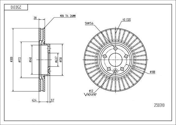 Hart 250 310 - Discofreno autozon.pro