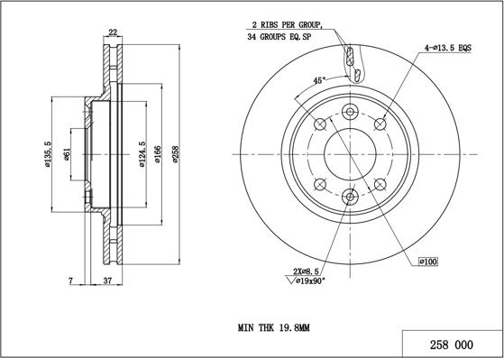 Hart 258 000 - Discofreno autozon.pro