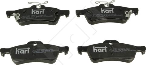 Hart 253 764 - Kit pastiglie freno, Freno a disco autozon.pro