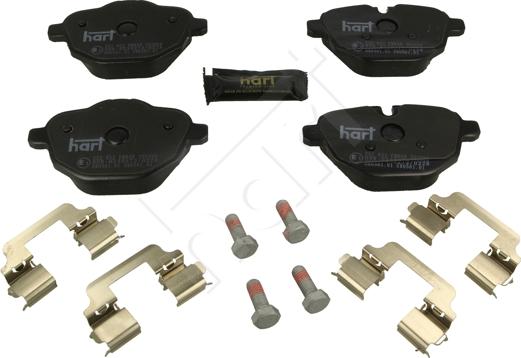 Hart 252 932 - Kit pastiglie freno, Freno a disco autozon.pro