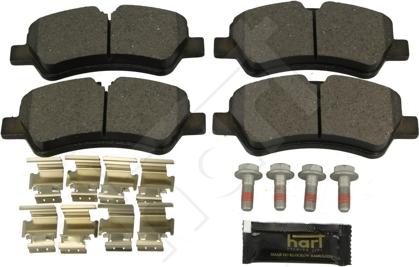 Hart 252 924 - Kit pastiglie freno, Freno a disco autozon.pro