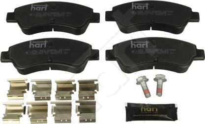 Hart 252 309 - Kit pastiglie freno, Freno a disco autozon.pro