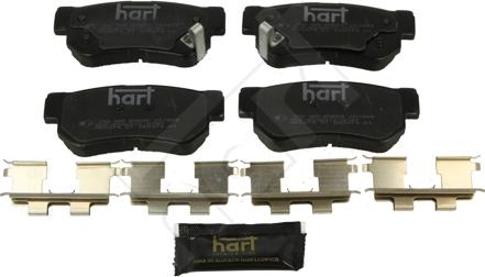 Hart 252 300 - Kit pastiglie freno, Freno a disco autozon.pro