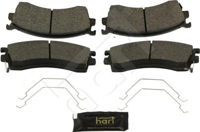 Hart 252 330 - Kit pastiglie freno, Freno a disco autozon.pro