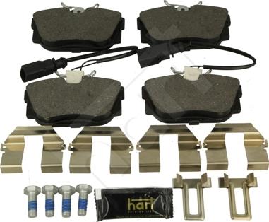 Hart 252 325 - Kit pastiglie freno, Freno a disco autozon.pro