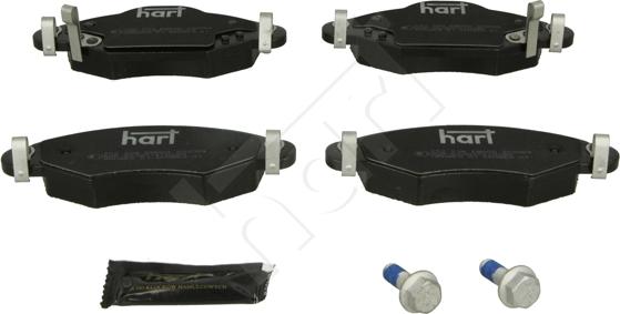 Hart 252 298 - Kit pastiglie freno, Freno a disco autozon.pro