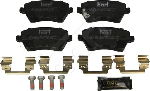 Hart 252 297 - Kit pastiglie freno, Freno a disco autozon.pro