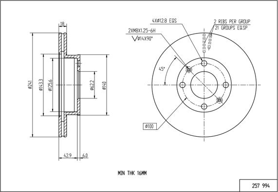 Hart 257 994 - Discofreno autozon.pro