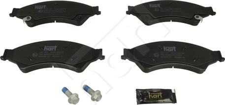 Hart 260 557 - Kit pastiglie freno, Freno a disco autozon.pro