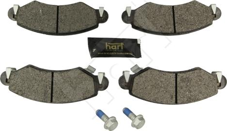 Hart 260 747 - Kit pastiglie freno, Freno a disco autozon.pro