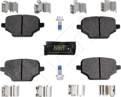 Hart 261 663 - Kit pastiglie freno, Freno a disco autozon.pro