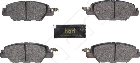 Hart 261 814 - Kit pastiglie freno, Freno a disco autozon.pro