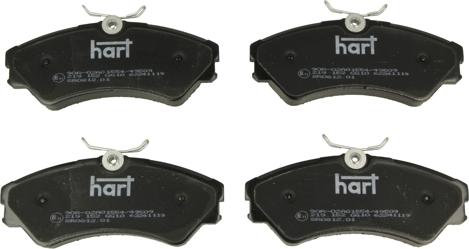 Hart 219 152 - Kit pastiglie freno, Freno a disco autozon.pro