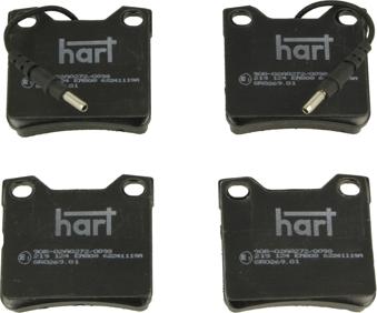 Hart 219 124 - Kit pastiglie freno, Freno a disco autozon.pro