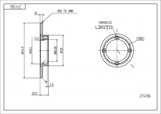 Hart 214 186 - Discofreno autozon.pro