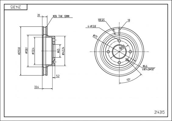 Hart 214 315 - Discofreno autozon.pro