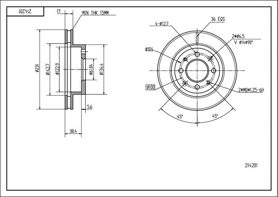 Hart 214 201 - Discofreno autozon.pro