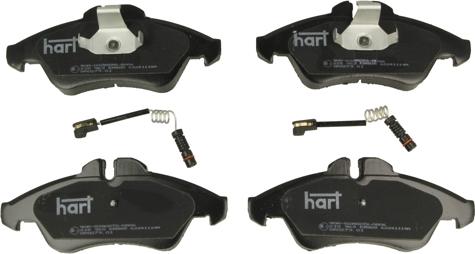 Hart 215 963 - Kit pastiglie freno, Freno a disco autozon.pro