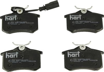 Hart 215 904 - Kit pastiglie freno, Freno a disco autozon.pro