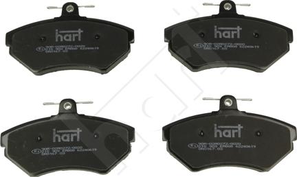 Hart 215 903 - Kit pastiglie freno, Freno a disco autozon.pro