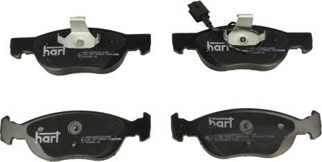 Hart 215 910 - Kit pastiglie freno, Freno a disco autozon.pro