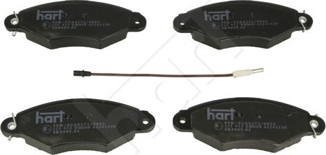 Hart 215 913 - Kit pastiglie freno, Freno a disco autozon.pro