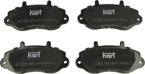 Hart 215 933 - Kit pastiglie freno, Freno a disco autozon.pro