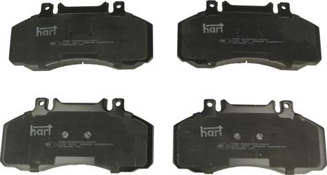 Hart 215 929 - Kit pastiglie freno, Freno a disco autozon.pro