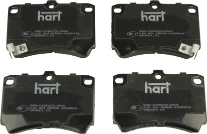 Hart 215 921 - Kit pastiglie freno, Freno a disco autozon.pro