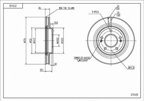 Hart 215 410 - Discofreno autozon.pro