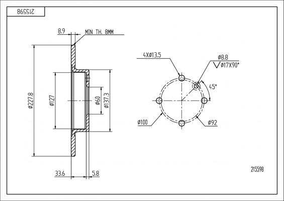 Hart 215 598 - Discofreno autozon.pro