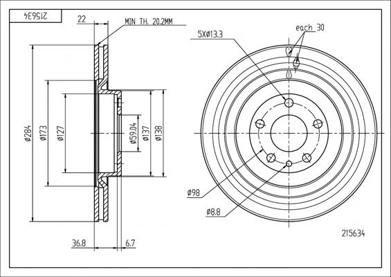 Hart 215 634 - Discofreno autozon.pro