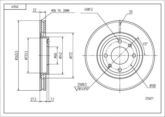 Hart 215 671 - Discofreno autozon.pro