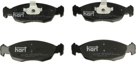 Hart 215 894 - Kit pastiglie freno, Freno a disco autozon.pro