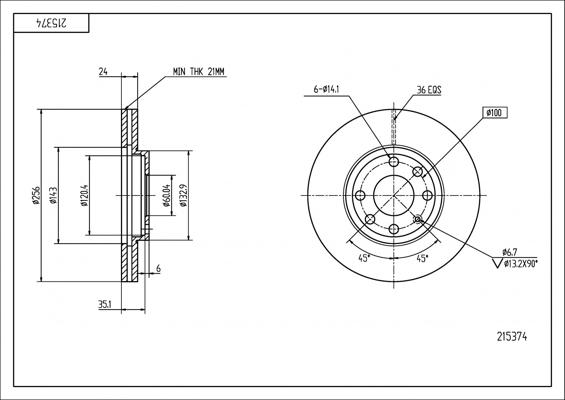 Hart 215 374 - Discofreno autozon.pro