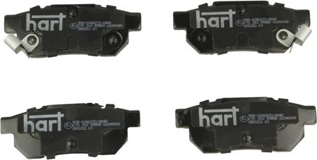 Hart 215 263 - Kit pastiglie freno, Freno a disco autozon.pro