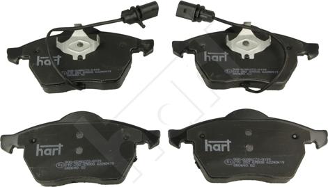 Hart 215 282 - Kit pastiglie freno, Freno a disco autozon.pro