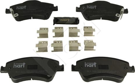 Hart 211 811 - Kit pastiglie freno, Freno a disco autozon.pro