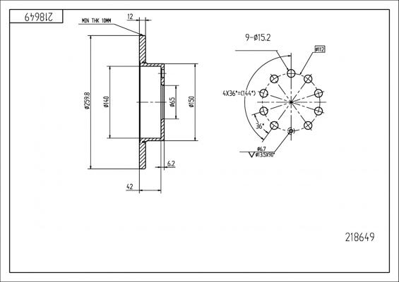 Hart 218 649 - Discofreno autozon.pro