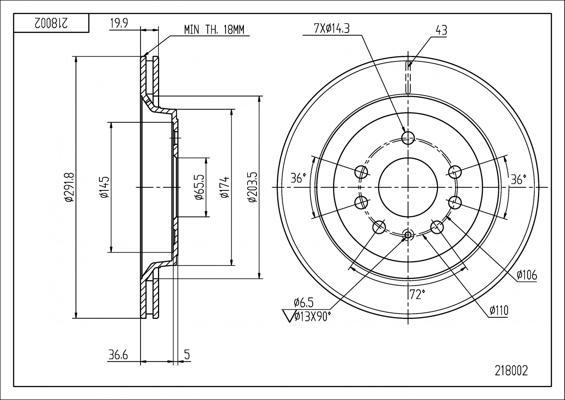 Hart 218 002 - Discofreno autozon.pro