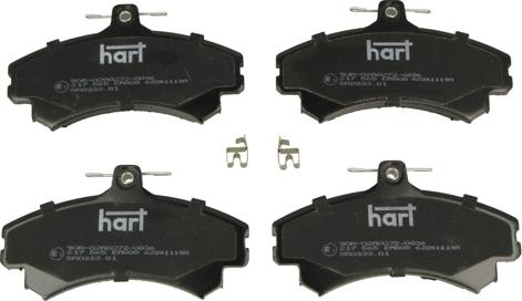 Hart 217 565 - Kit pastiglie freno, Freno a disco autozon.pro