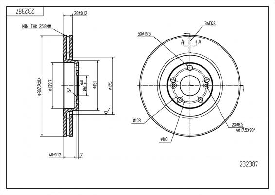 Hart 232 387 - Discofreno autozon.pro