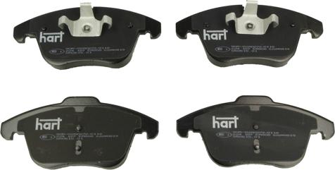 Hart 224 187 - Kit pastiglie freno, Freno a disco autozon.pro