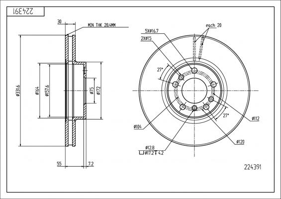 Hart 224 391 - Discofreno autozon.pro